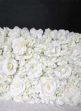 仿真绣球花墙粉色绣球花墙 婚礼装饰店铺装修绢花植物墙假花