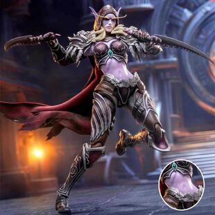 秘银灰骑士部落守卫01蛮骨06亡者07希尔瓦娜斯08可动人偶模玩手办