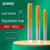 含钴钛涂层左牙反螺纹挤出丝锥不锈钢铜铝丝锥M3 M10