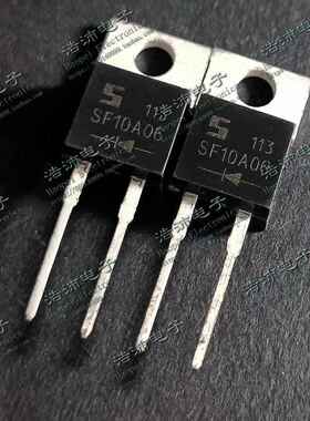 SF10A06 10A/600V TO220-2 超快恢复二极管 电动车充电器专用