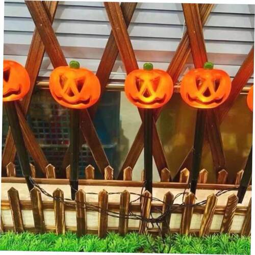 5pcs Solar Energy Light Halloween Outdoor Pumpkin Lights