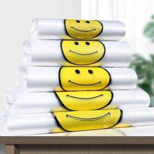 加大号38 52cm100只透 加厚高承重无异味 都小秀手提背心塑料袋