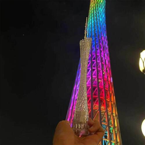 Canton Tower model Guangdong China home furnishings crystal