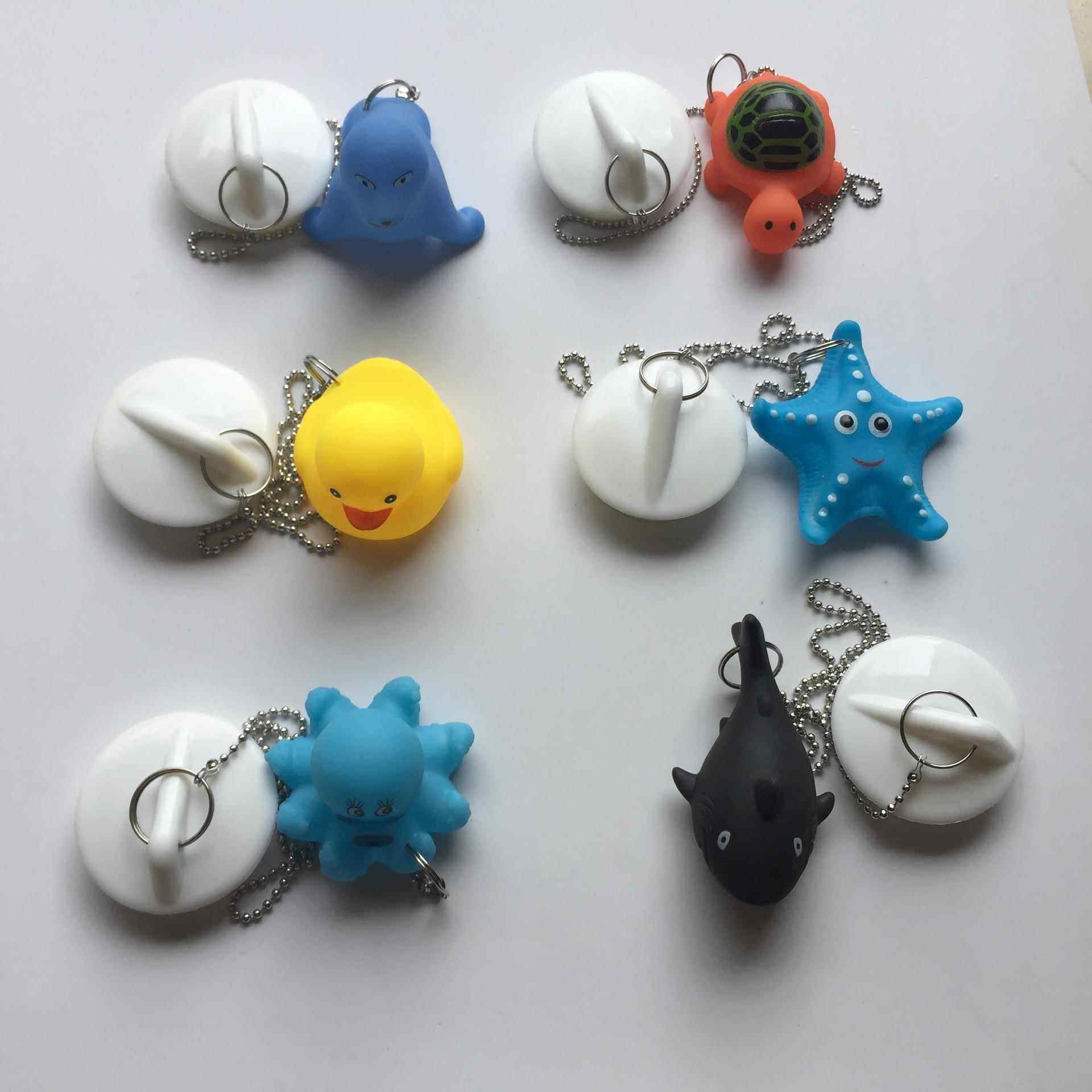 卡通鸭子堵水皮胶塞新款创意浴缸水槽塞