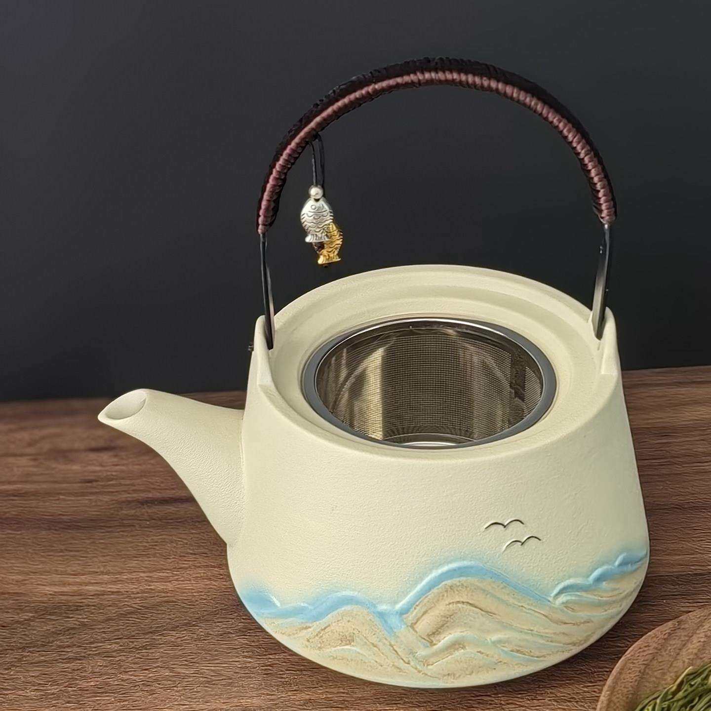 陶瓷QST8563茶壶用大容量家升00毫茶水分离泡茶壶2026新款泡茶9专