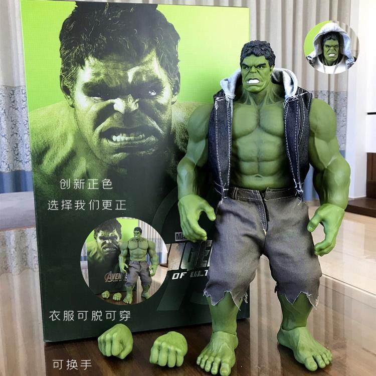 正品无敌浩克大号绿巨之人毒关液节仇可动复4盟者联玩具手办模型