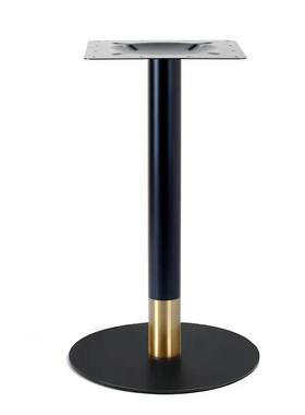 黑色平盘脚铁艺桌脚餐饮桌配件简桌约架实木桌配百搭洽谈C53桌脚