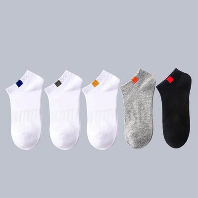socks men white socks cotton man ankle socks socks袜子男 5pc