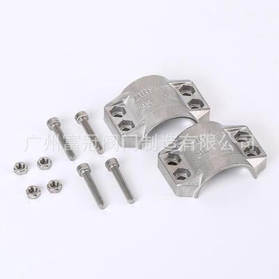 DIN2817两片式抱箍 安全管夹 铝合金管卡EN14420-3铝合金抱箍卡箍