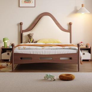 中古温床1莎儿童床女孩5 木床男孩实木框架美式 法式 复古实无品牌
