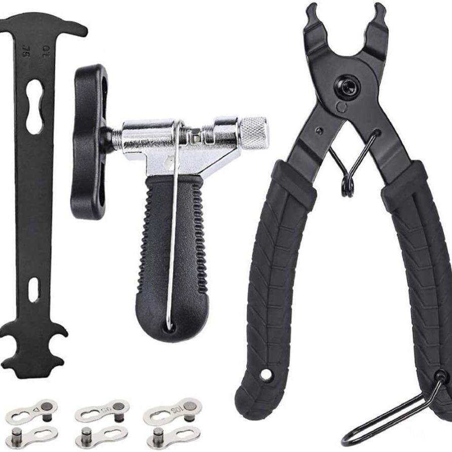 自行车山地车卡尺截链器链条拆卸工具魔术扣钳子维修装备