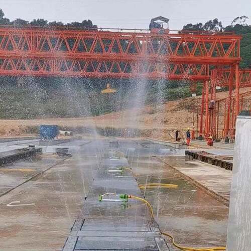 梁场智能喷淋系统高架高铁梁喷淋养护设备支持远控