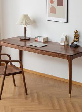 书房书桌樱桃木实木桌书桌书桌白书桌写字学习桌办公桌橡木胡桃木