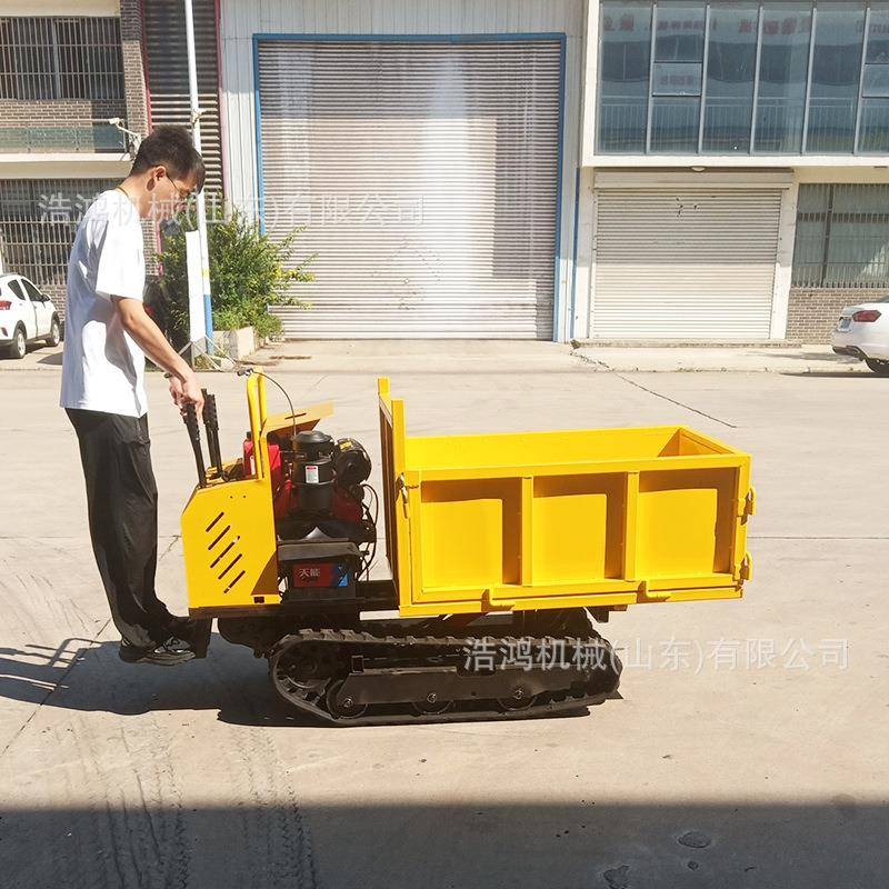驾驶室履带运输车山地果园农场自卸车2吨3吨爬山虎农用履带运输