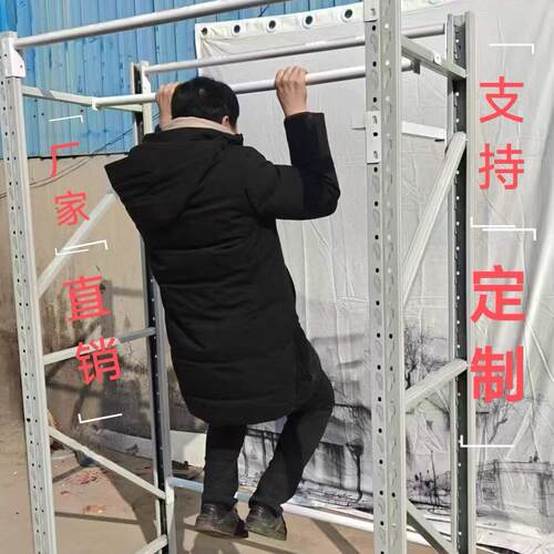 仓储货架圆管挂衣杆配件服装店挂衣货架蝴蝶扣货架挂衣杆加固横梁