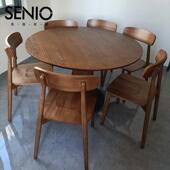 实木中餐椅法Y20 古餐厅椅子白蜡木凳子桌家用有靠背酒店风餐 1式