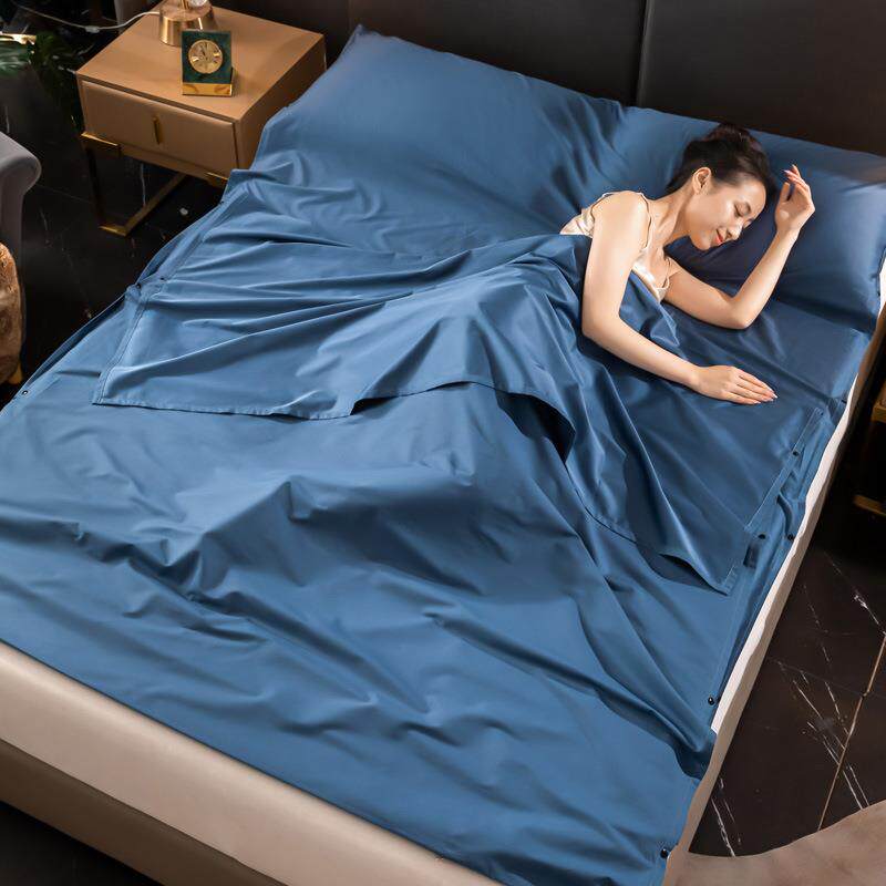 全棉纯棉纯色酒店隔脏睡袋宾馆旅行出差神器旅睡宝便携式床单