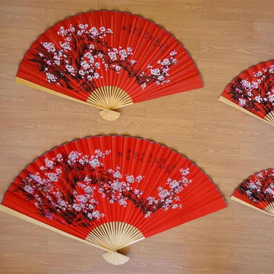 巨型巨大超大扇子摄影道具 装饰 家居摆设 折扇 挂墙面工艺大挂扇