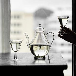 仿热宋绿茶专用泡茶壶高硅耐玻2024 家用茶 1硼璃带过滤执壶日式