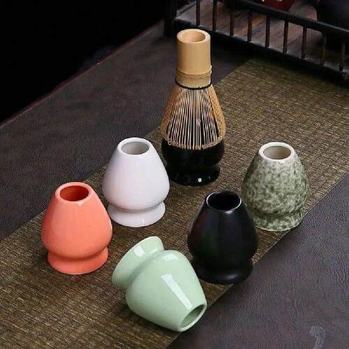 Matcha Whisk Stand Ceramic Holder for Bamboo Matcha Chasen