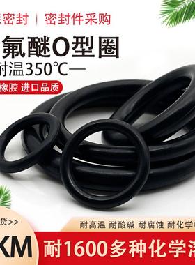 全氟醚密封圈耐氟化液/氟聚酰亚胺o型圈半导体可替代Chemraz656