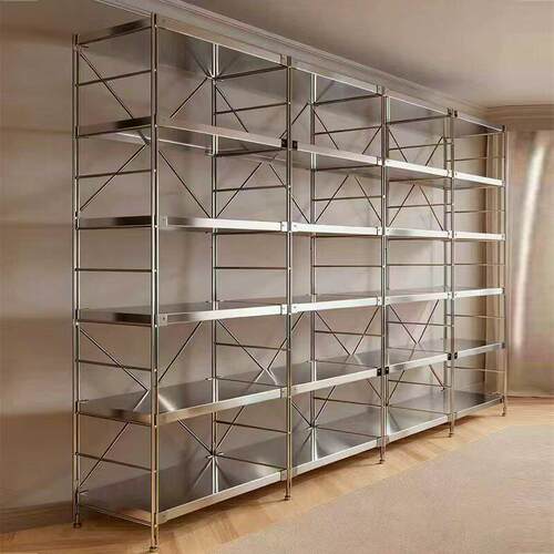 不锈钢置物架仓库货架展示架落地收纳架厨房微波炉烤箱多层储物架