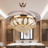 用隐形风扇灯轻奢SEQ扇灯家一体现代吊简约卧室客厅餐吊厅电风扇