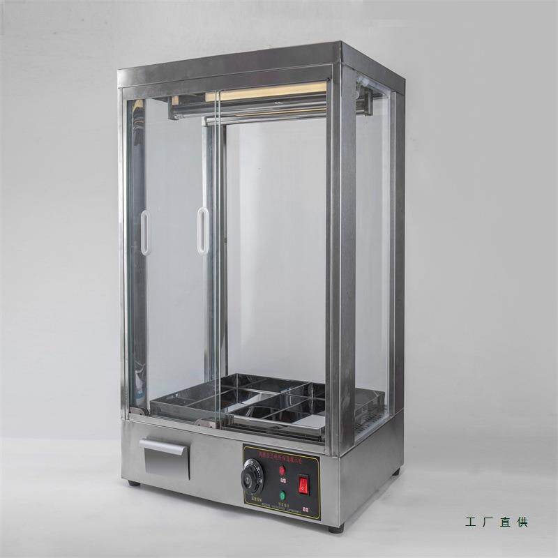 新款不锈钢挂烤鸭保温展示柜商用加热灯照明保温脆皮烤五花肉烤箱