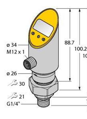 TURCK图尔克压力传感器PS400R-504-LI2UPN8X-H1141 /3GD 6832309