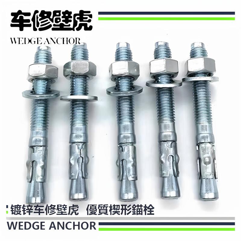 车修壁虎国标楔形锚栓车修膨胀螺丝重型膨胀螺丝拉爆抗震支架配件