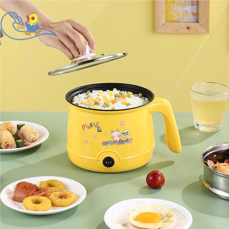 淘气猫多功能不粘智能学生宿舍家用电火锅迷你蒸锅单双人电煮锅