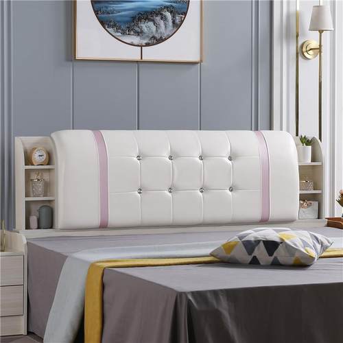 储1FIJ物床头板约现代床靠背板.5简1.82米单买新品实木科头技布软