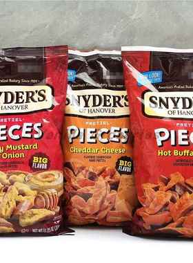 Snyders Pretzel Pieces临期美国施耐德酥脆饼干碱水咸面包碎酥片