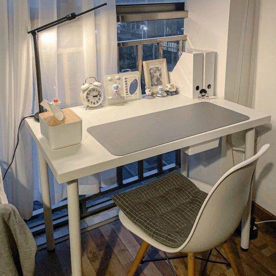 电脑桌台式家用白色书桌简约办公桌学生学习女孩卧室小型简易桌子