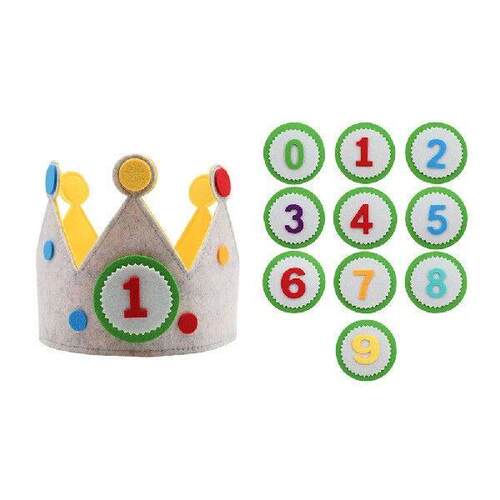 Interchangeable Numbers Crown Durable Creative DIY Birthday