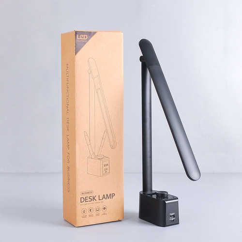 折叠电360插式屏护眼旋转显数字多功能带台灯台灯笔筒°学习阅读