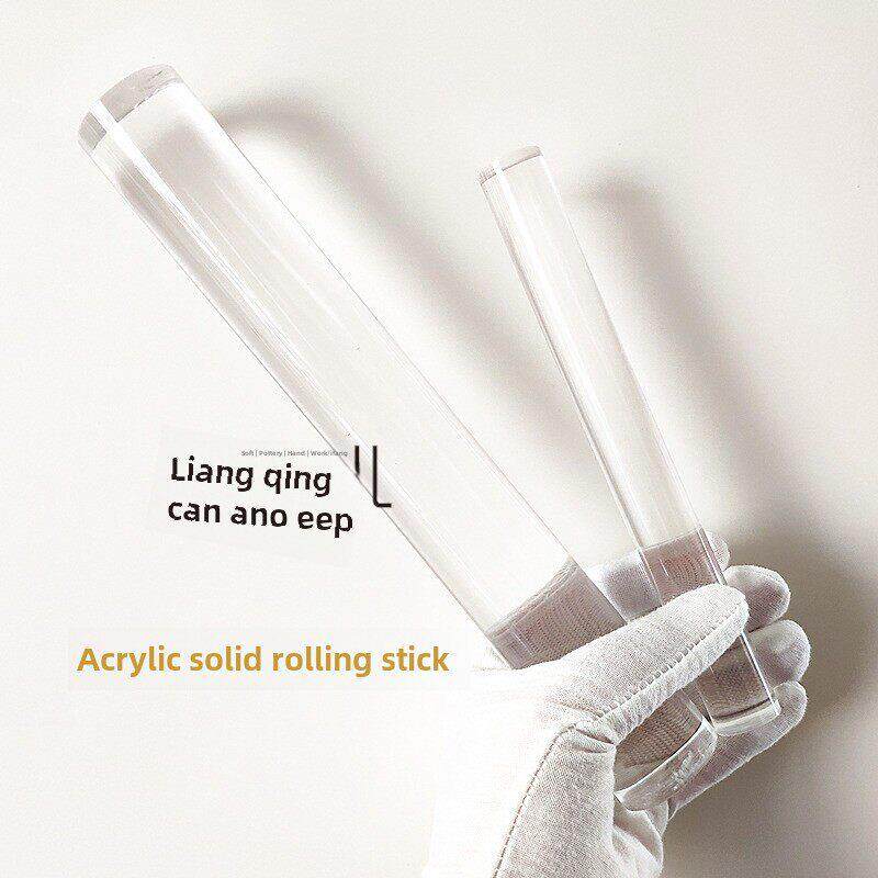 实心亚克力透明擀棒软陶粘土制作工具手工模型手办雕塑DIY OB娃头