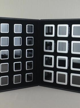 大容量AAH透高档色属裸钻盒裸石彩宝石金收纳展明示盒子便携收藏