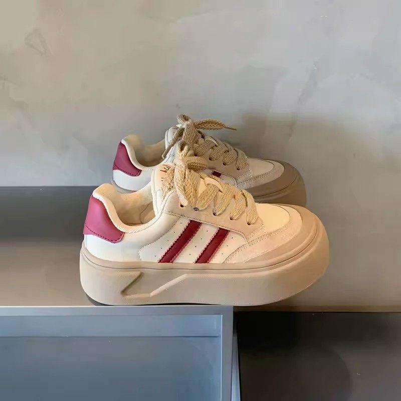 百搭颜值美式运动板鞋增高老爹鞋