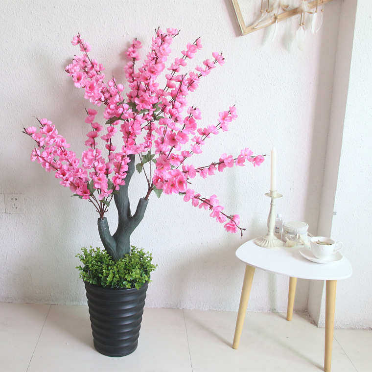 特惠 仿真桃花树 桃花树大型粉色仿真植物装饰假花拍戏摄影1米,鲜花速递/花卉仿真/绿植园艺,仿真绿植,淘宝优惠券,粉丝福利购,淘宝优惠卷