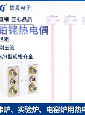 小铂铑热电偶刚玉管WRP-100S型B型R型检定炉马弗炉测硫仪热电偶