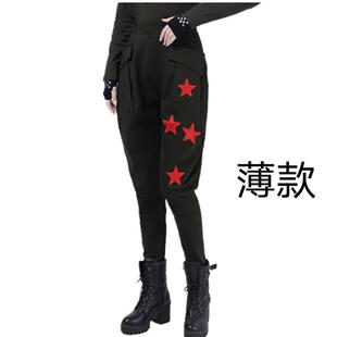 高档装新款水兵套拼服色翻领T恤长袖秋冬季舞全新修身广场舞演出