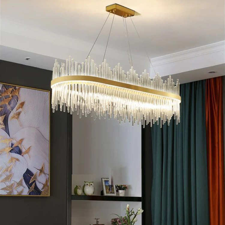 后现代轻奢客厅吊灯简约圆形餐厅卧室灯具北欧设计师创意水晶吊灯