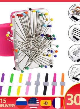 Magnetic Sewing Pincushion Silicone Wrist Needle Pad Safe Br