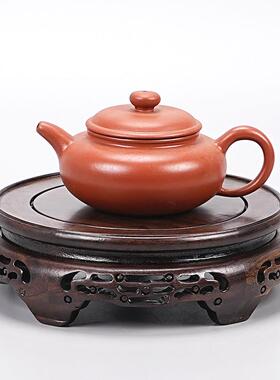 实木花瓶圆形陶瓷盆托架盆景摆件茶壶黑檀hdt00001木水缸托工盘品