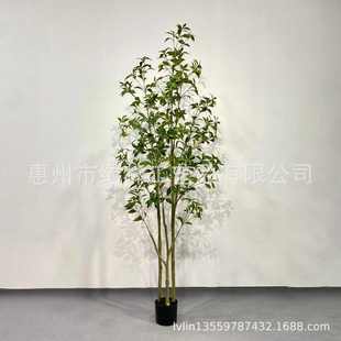 北欧风仿真绿植马醉木家具装饰摆件室内客厅落地盆栽摆件