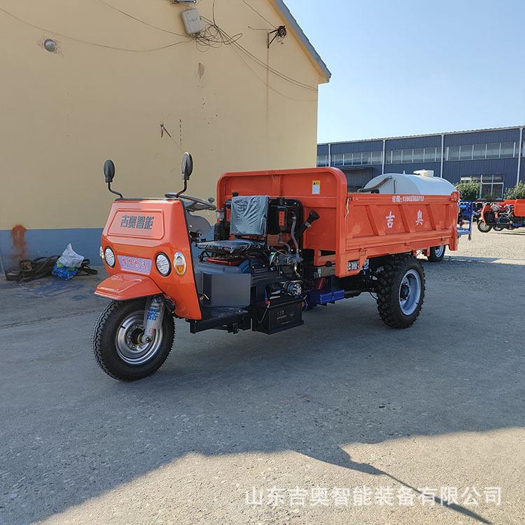 农用柴油三轮车 爬山拉货运输车 电启动液压自卸三蹦子