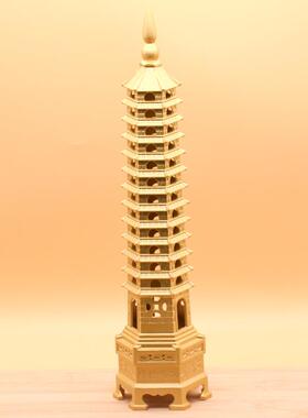 黄铜文昌13层十三层摆件9层九层书房文昌笔挂件铜工艺品高端礼品