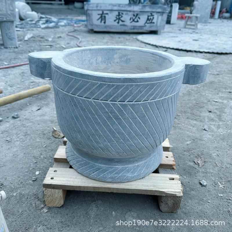 新款石臼糍粑家用石窝年糕子大号特大号青石原石墩窑子老式石臼