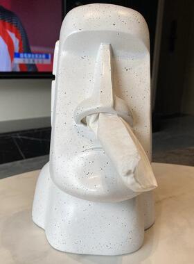 创意石像摆件客厅电视柜家居装饰品样板间玄关收纳纸巾盒乔迁礼品